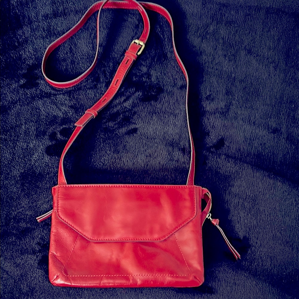 Red Leather Crossbody Bag